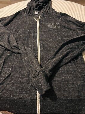 Men's Dark Heather Zip Hoodie Highlander brewing company